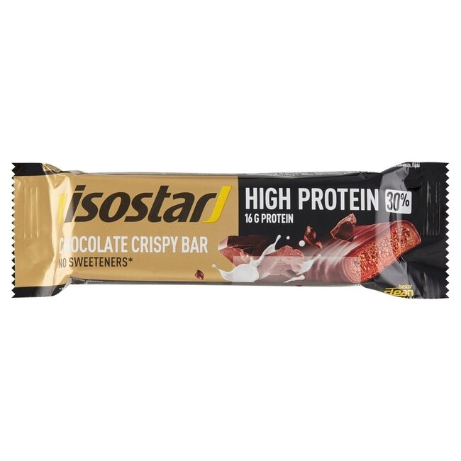 Baton Isostar High Protein 30 czekoladowy chrupiący 55 Gram