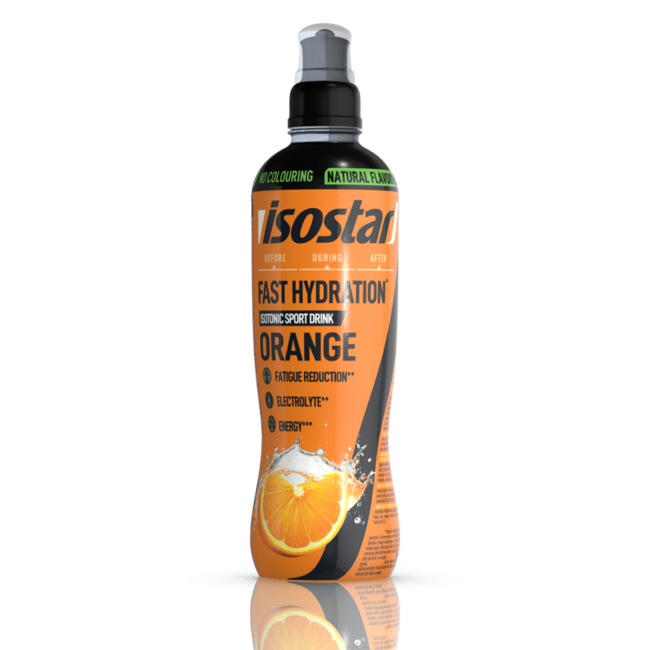 Isostar Fast Hydration bebida isotónica deportiva naranja 500 ml