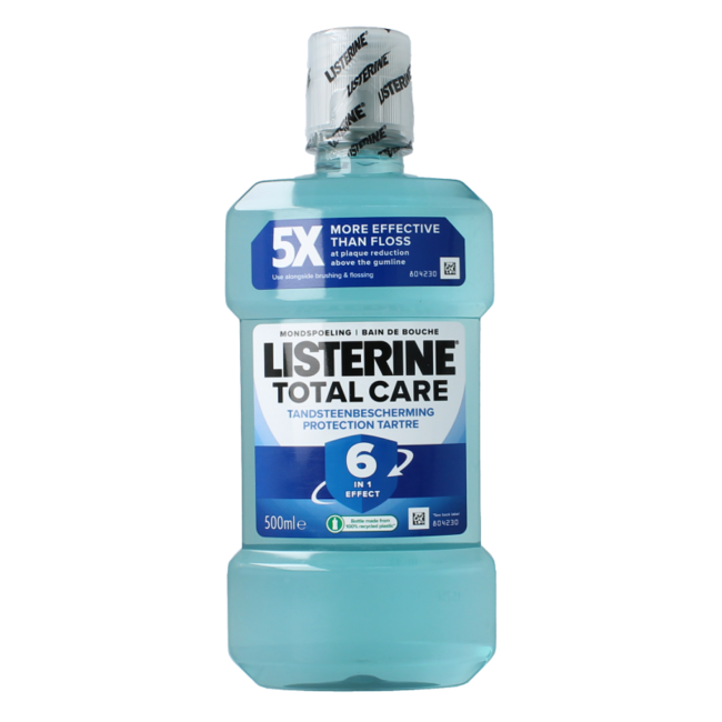 Listerine Enjuague bucal Total Care antisarro 500 ml