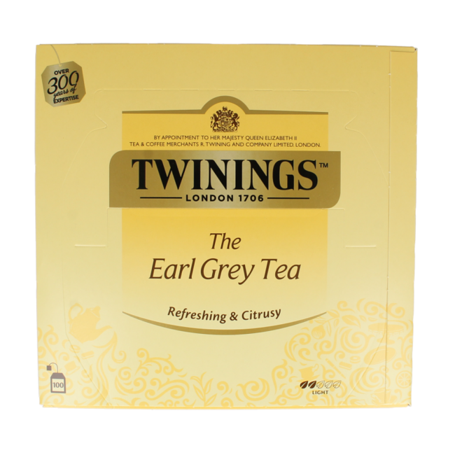Twinings Earl Grey Enveloppé 100 Sachets