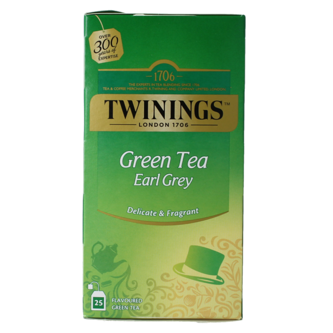 Thé vert Earl Grey 25 sachets