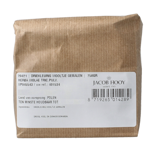 Jacob Hooy Gemahlenes Stiefmütterchen (Dreifarbiges Veilchen) 250 Gramm
