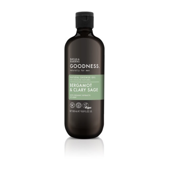 Goodness Men Shower Gel Bergamot & Clary Sage 500ml