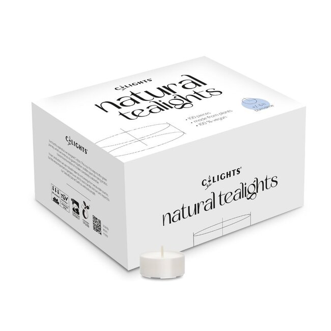 Bougies chauffe-plat naturelles 6 heures de combustion 100 pièces