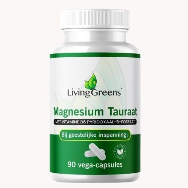 Livinggreens Taurynian magnezu + witamina B6 90 kapsułek wegetariańskich
