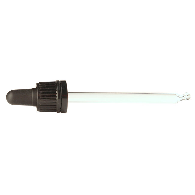 Helios Holland Pipette Glas schwarz 100ml 10 Stück