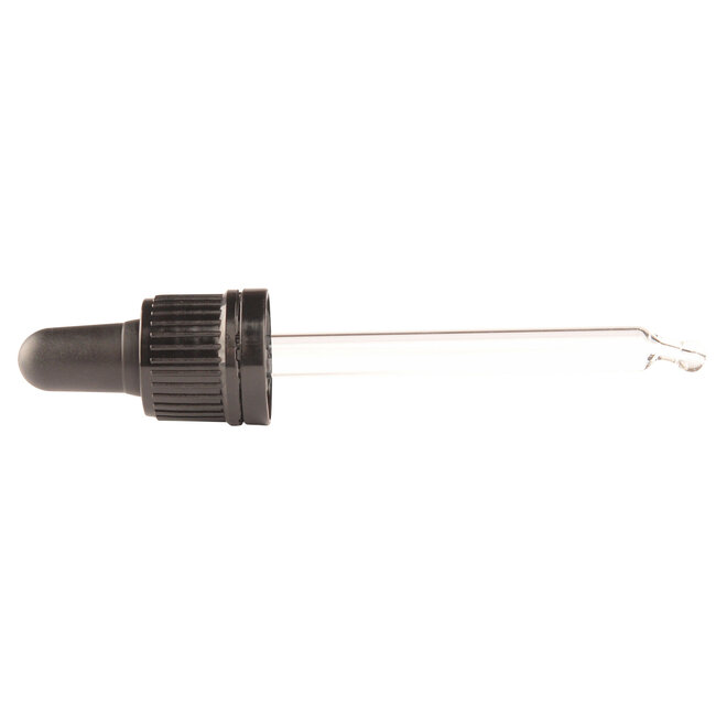 Pipet glas zwart 50ml 10 Stuks