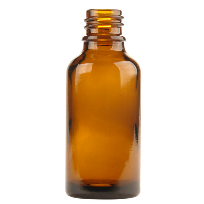 Flesje glas 30ml amber 5 Stuks