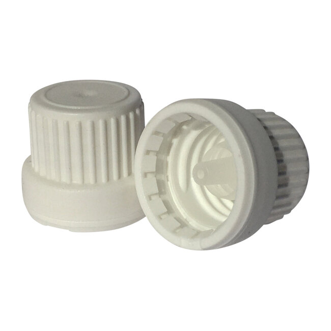 Helios Holland Compte-gouttes avec bouchon d'inviolabilité blanc 10 pièces