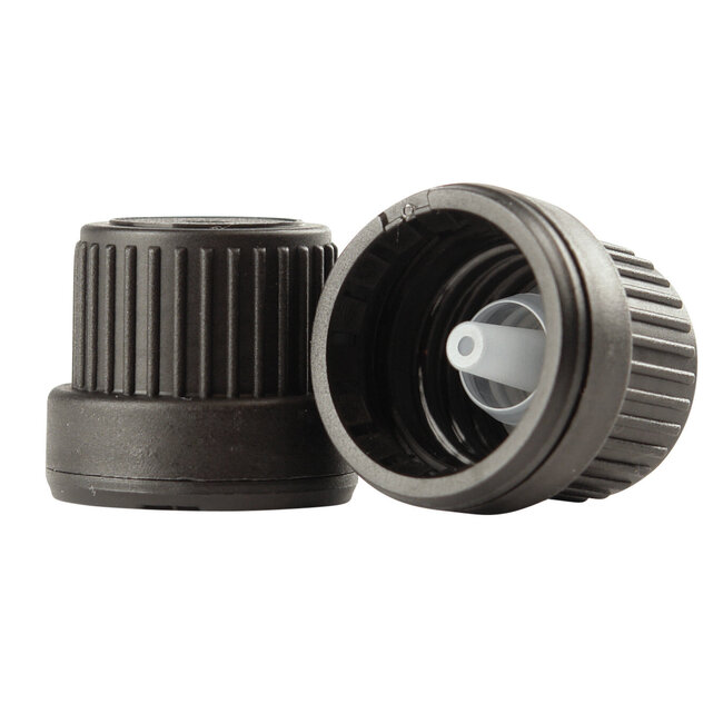 Dropper with tamper-evident closure black 10 pieces