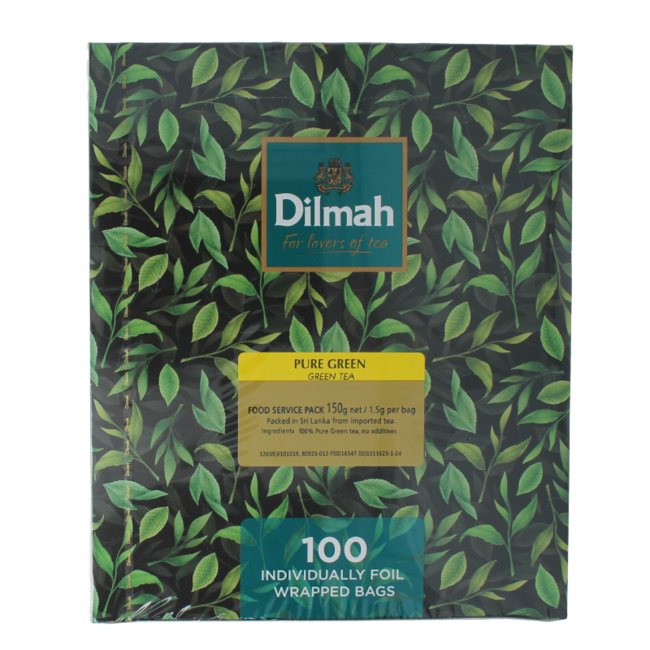 Dilmah Pure green tea 100 Zakjes