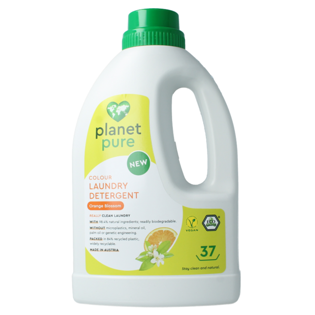 Planet Pure Płyn do prania do tkanin kolorowych pomarańczowy 1480 Mililitrów