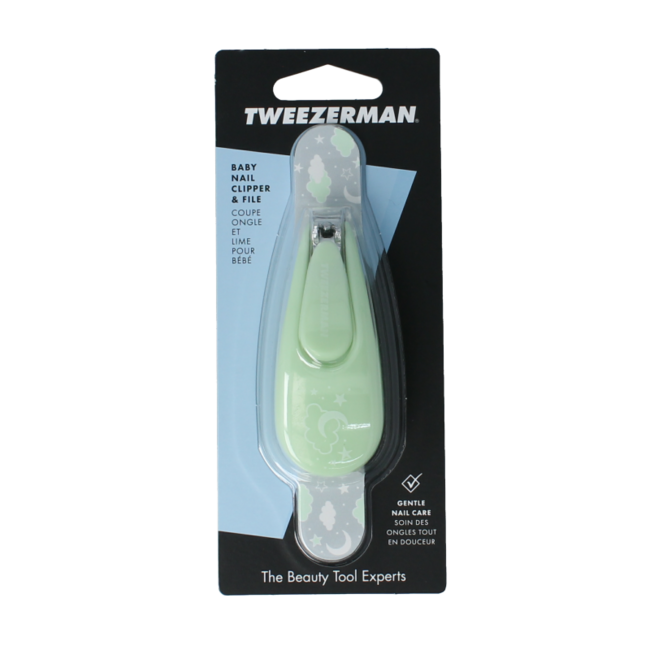 Tweezerman Baby-Nagelknipser mit Feile, 1 Stück