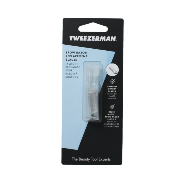 Tweezerman Brow Razor Replacement Blades (Pack of 4)
