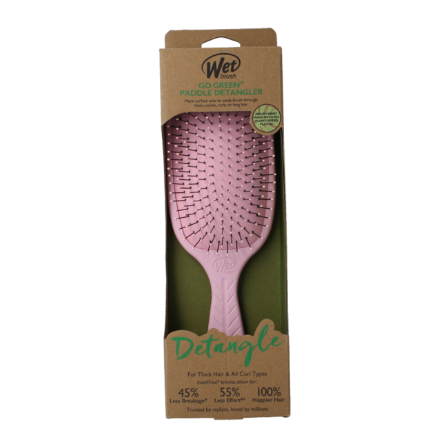 Wet Brush Go Green Paddle Detangler Rose 1 pièce