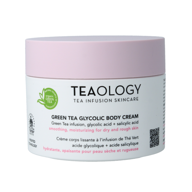 Teaology Crème corps glycolique au thé vert 260 g