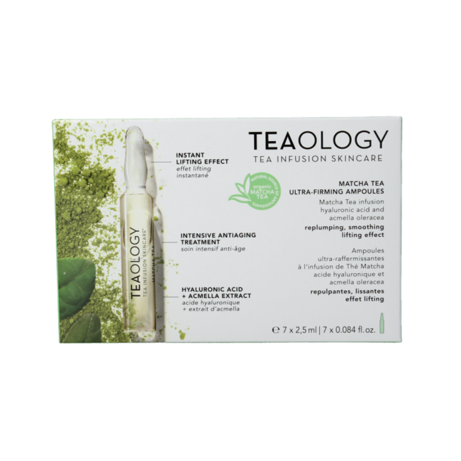 Teaology Matcha Tea ampollas ultra reafirmantes 7 unidades