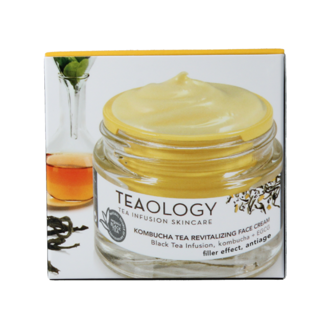 Teaology Kombucha rewitalizujący krem do twarzy z herbatą 50 mililitrów