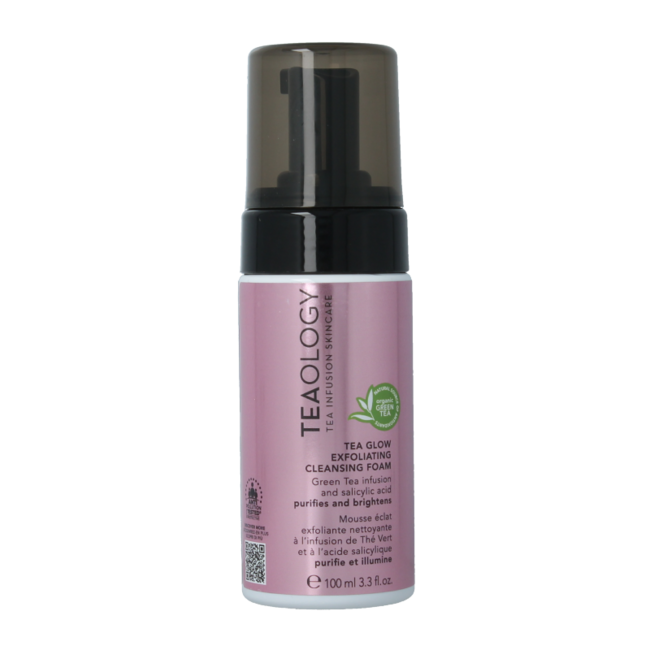 Teaology Tea glow exfoliating cleansing foam 100 Milliliter