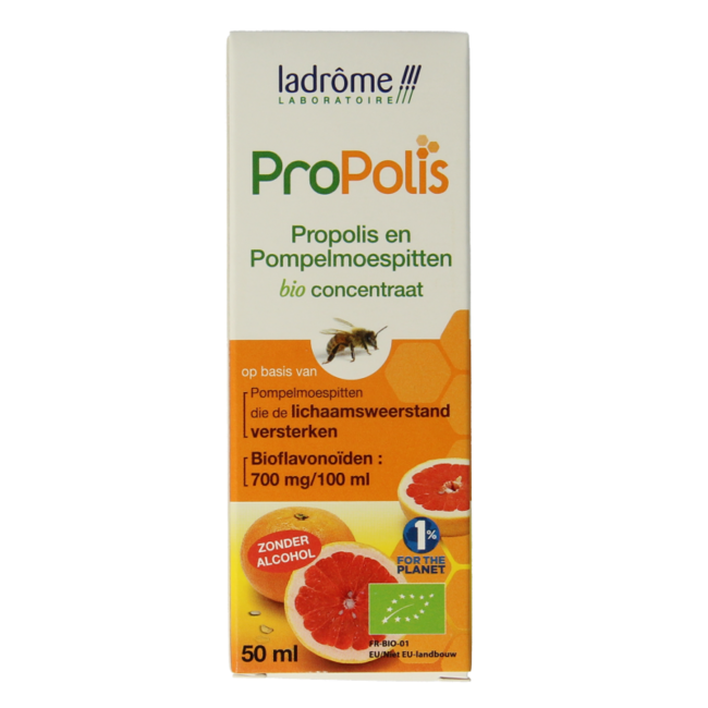 Ladrome Propolis concentrato di semi di pompelmo biologico 50 Millilitri