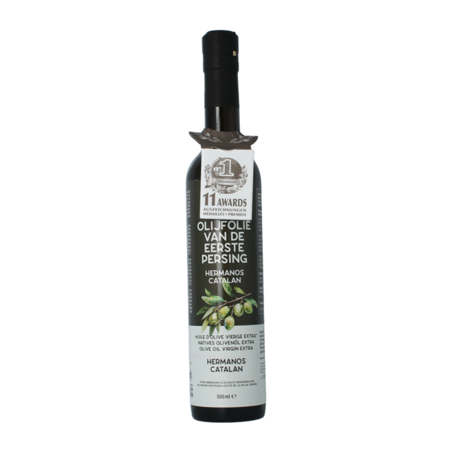 Amanprana Hermanos Catalan olijfolie extra vierge bio 500 Milliliter