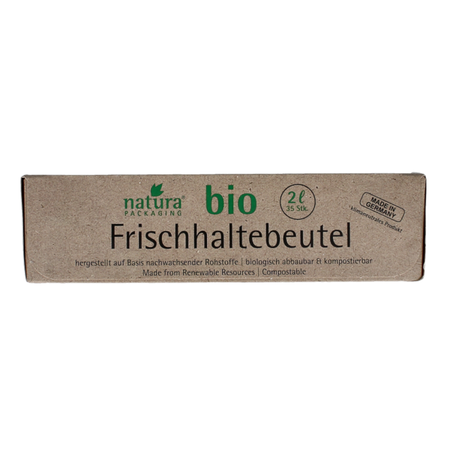 Sacs à lunch compostables Biomat Natura 2 litres 35 pièces