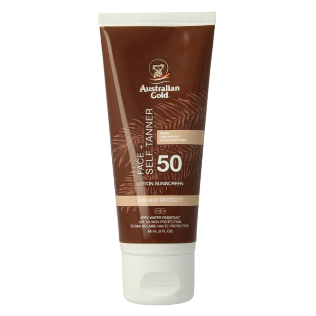 Australian Gold Face with self-tanner SPF50 88ml