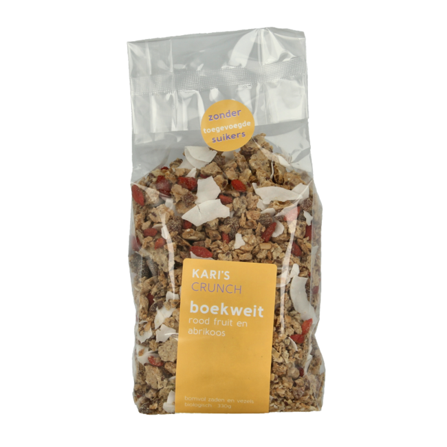 Granola Kari's Crunch z gryką i czerwonymi owocami bio 330 g