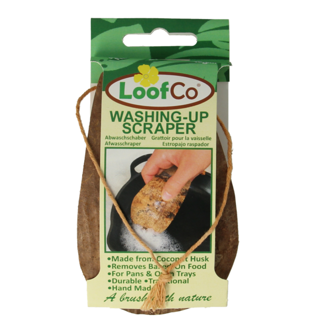 LoofCo Grattoir à vaisselle en noix de coco bio 1 pièce