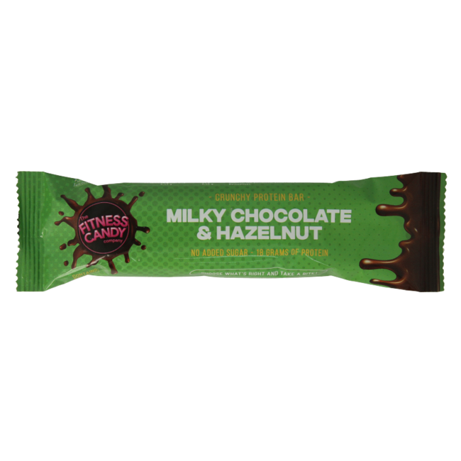 La empresa de dulces fitness Chocolate con leche y avellana 55 Gramos
