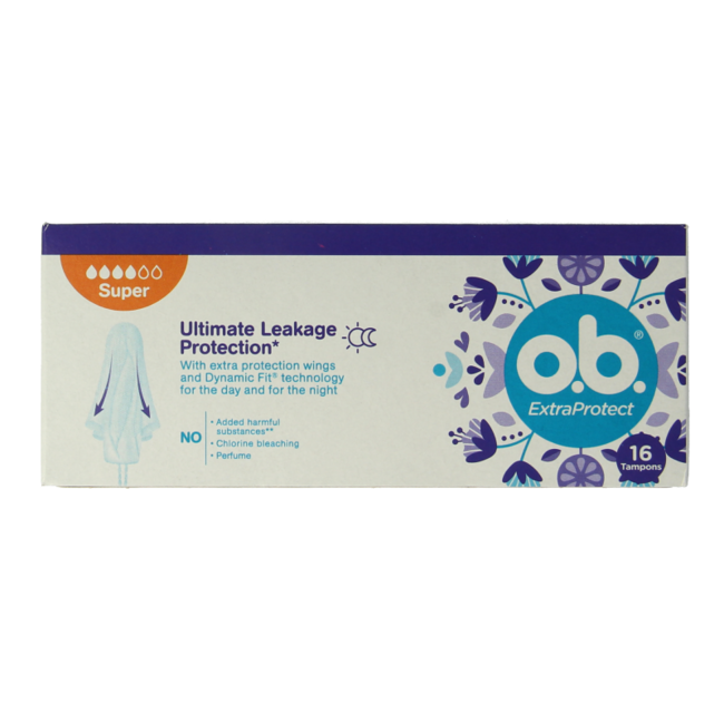 OB Tampons extra protect super 16 Stuks