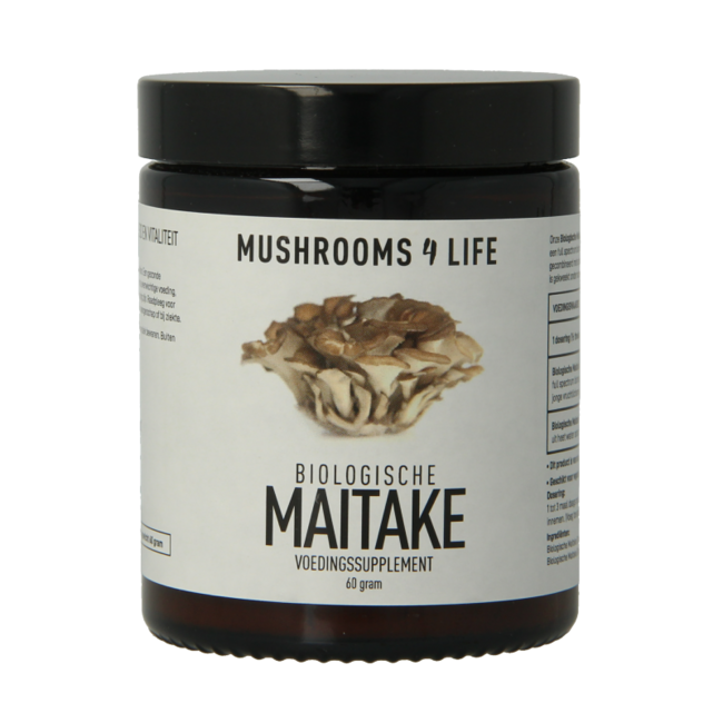 Mushrooms for Life Poudre de champignons Maitake bio 60 g