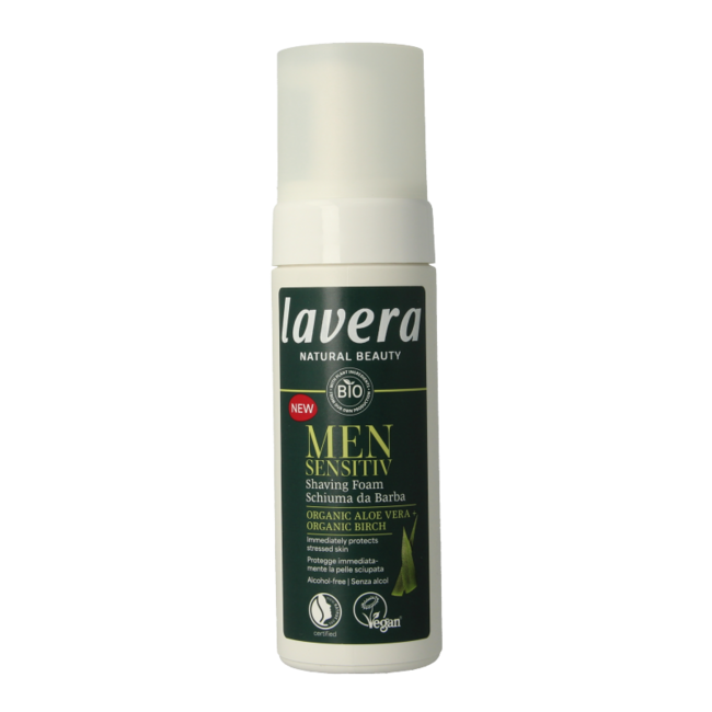 Mousse à raser bio Lavera Men Sensitiv 150 ml