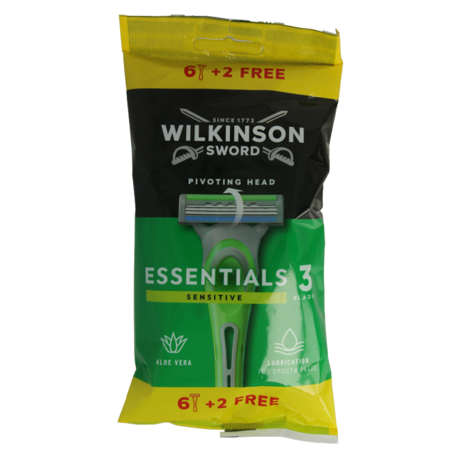 Wilkinson Essential Sensitive 6+2 jednorazowe 8 sztuk