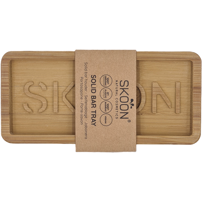 Skoon Solid bar - Podstawka na 2 kostki - w całości z bambusa, 1 zestaw