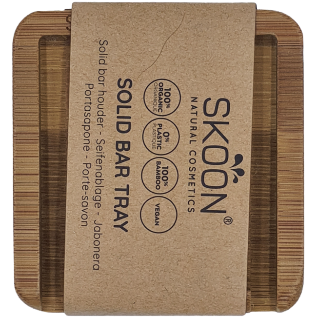 Skoon Solid bar tray - 1 bar - all bamboo 1 Set