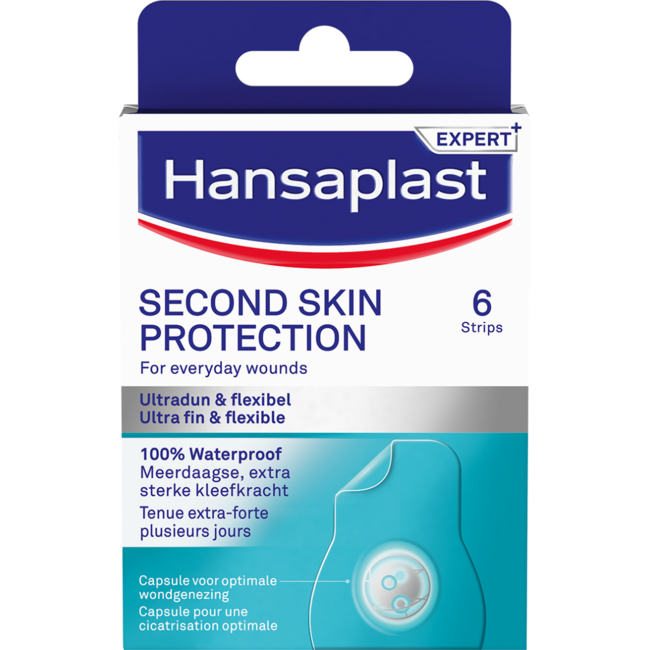 Plastry ochronne Hansaplast Second Skin Protection regularne, 6 sztuk