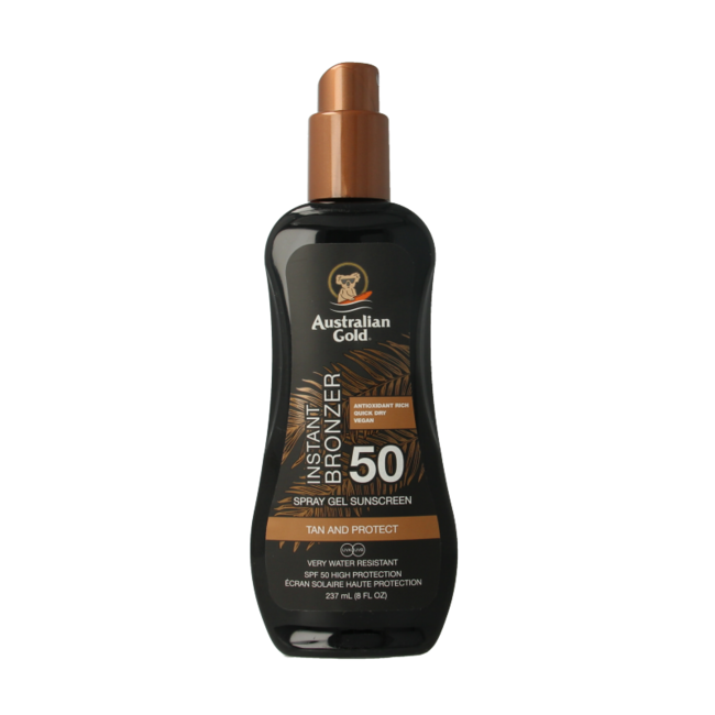 Australian Gold Spray Gel Bronzer LSF 50 237 Milliliter