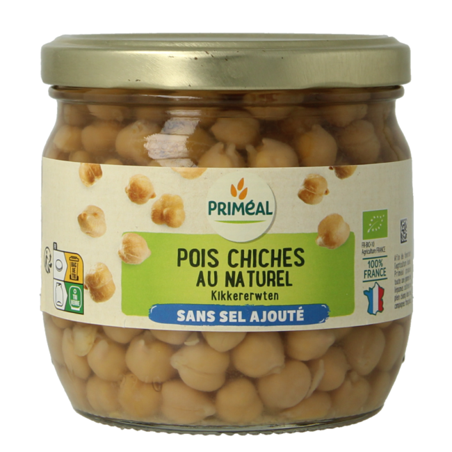 Primeal Kichererbsen ohne Salzzusatz Bio 330 Gramm