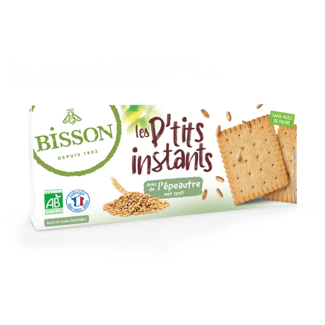 Bisson Les petits instants biscuits épeautre bio 155 Grammes