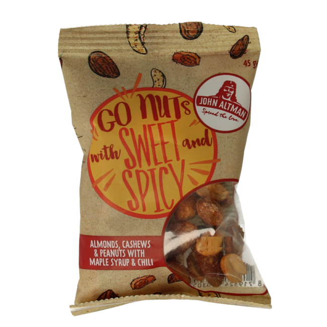 John Altman Mixed Nuts Maple & Chilli 45g