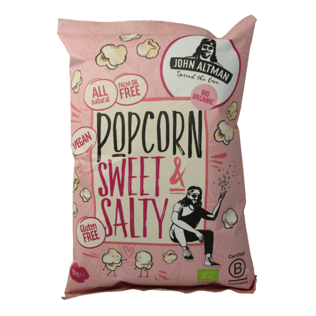 John Altman Popcorn słodko-słony bio 90 Gram