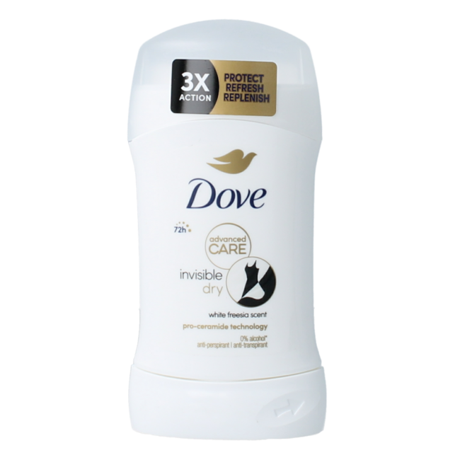 Dove Deodorante stick Invisible Dry 40 Millilitri
