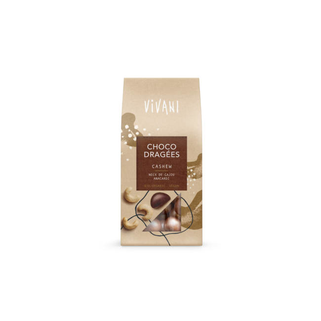Dragées di Anacardi Bio al Cioccolato 75 Grammi