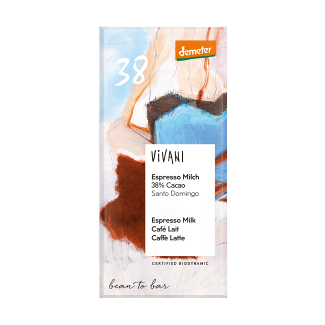 Demeter Organic Milk Espresso Chocolate 38% 90g