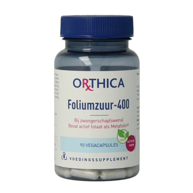 Orthica Acide Folique 400 90 capsules végétariennes