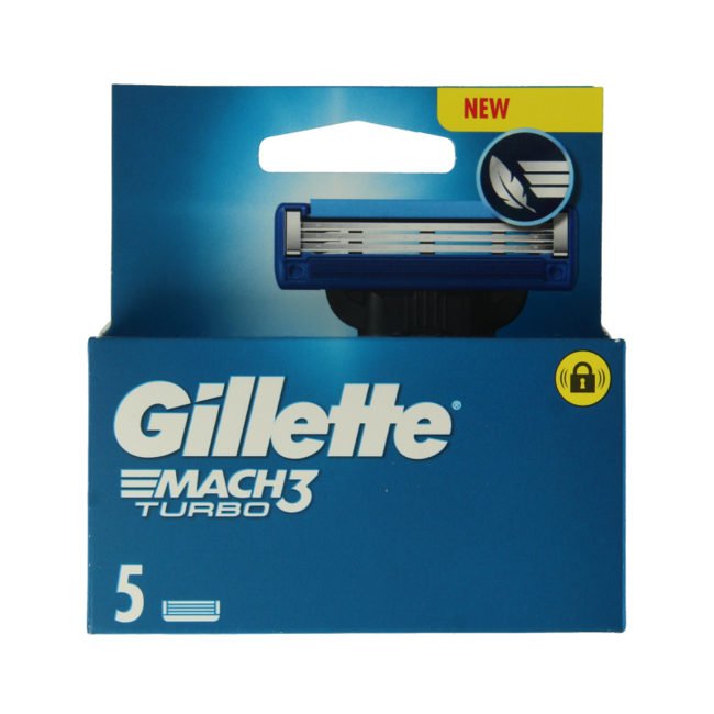 Lames Gillette Mach3 Turbo, lot de 5