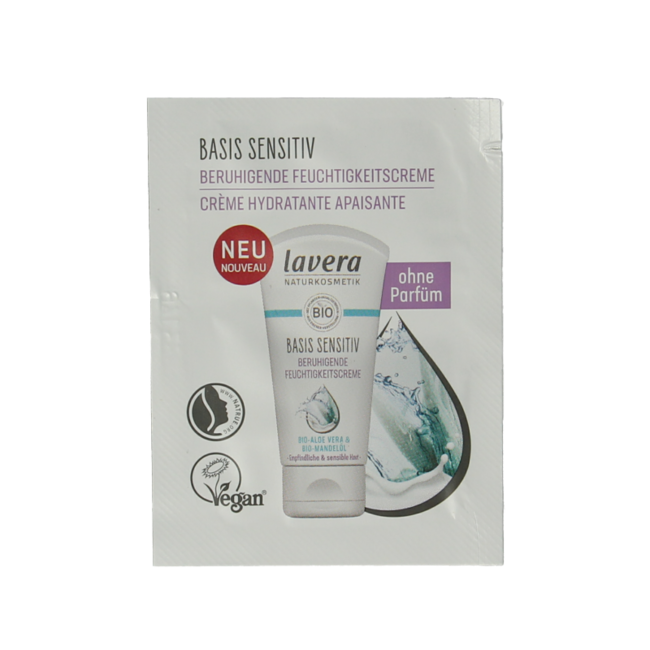 Lavera Basis Sensitiv moisturising cream bio sample 100 pieces