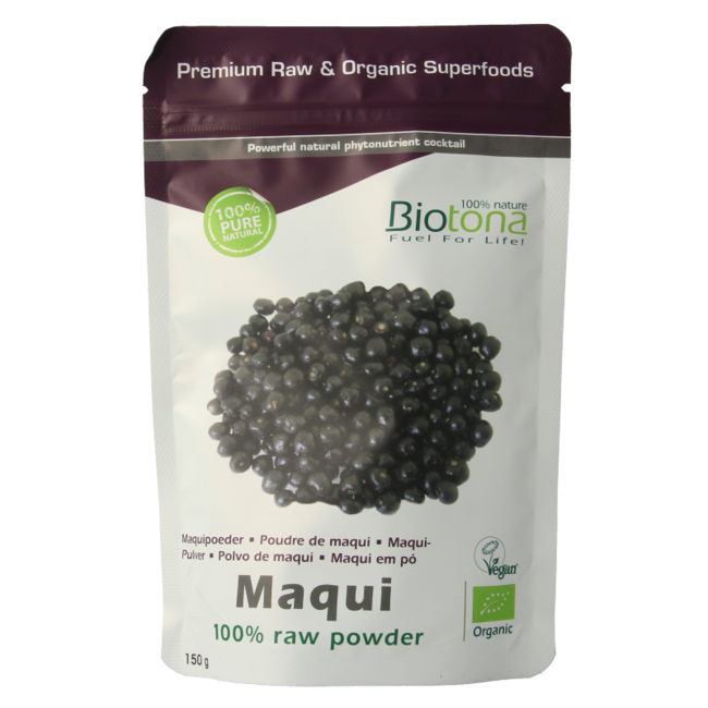 Biotona Maqui en polvo crudo bio 150 Gramos