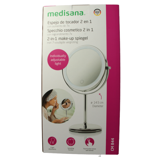 Medisana Kosmetikspiegel 2-in-1 CM844, 1 Stück